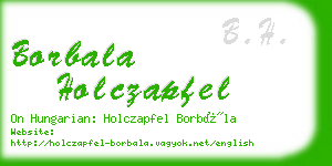 borbala holczapfel business card